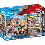 PLAYMOBIL® Grossbaustelle 70446 Baugerüst mit Handwerkern