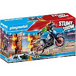 PLAYMOBIL® Stuntshow 70553 Motorrad mit Feuerwand