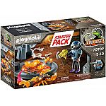 PLAYMOBIL® Dino Rise 70909 Starter-Pack Kampf gegen den Feuerskorpion