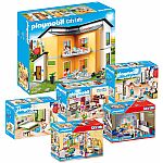 PLAYMOBIL® Komplettset Modernes Wohnhaus 6-teilig - 9266 9268 9269 9271 70988 70989