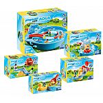 PLAYMOBIL® Aqua 70267 Fröhliche Wasserbahn 5-teiliges Komplettset