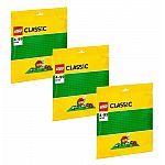 Lego® Classic 10700 Grüne Bauplatte - 3er-Sparset